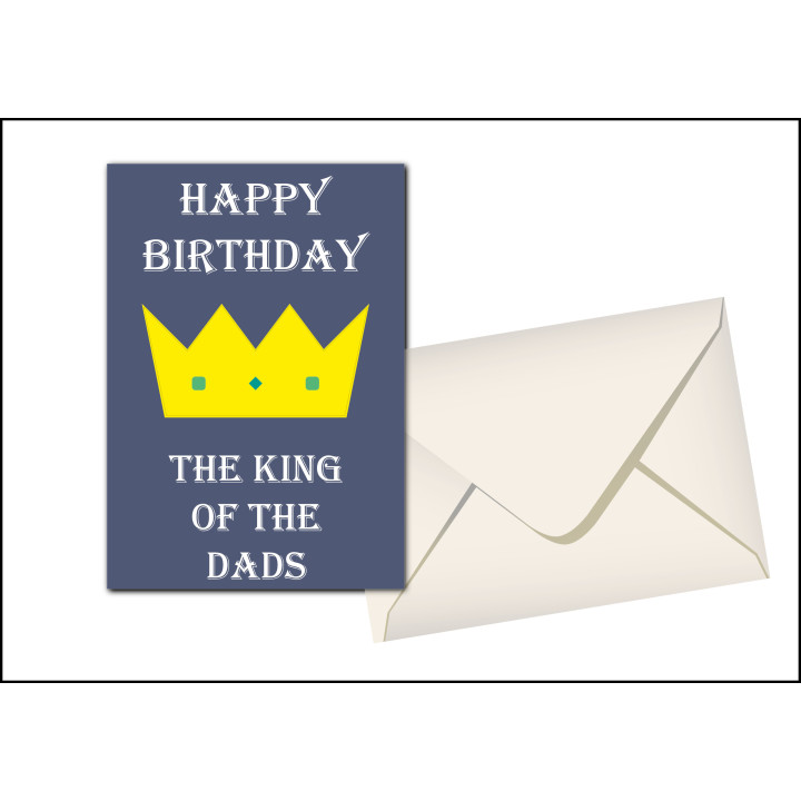 King of the Dads Personalised Birthday Card