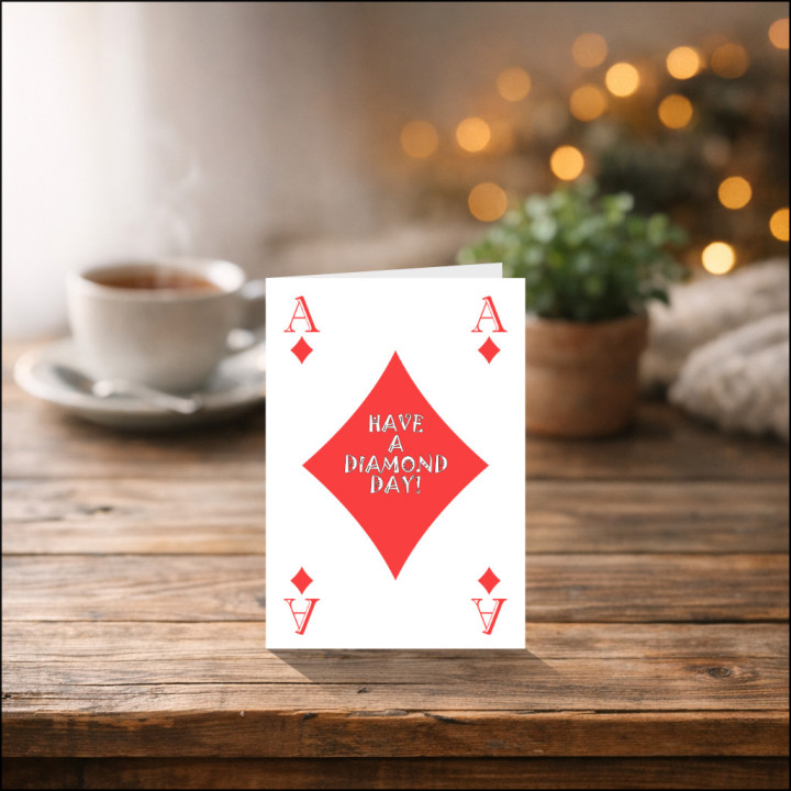 Personalised 'Have a Diamond Day!' Greetings Card
