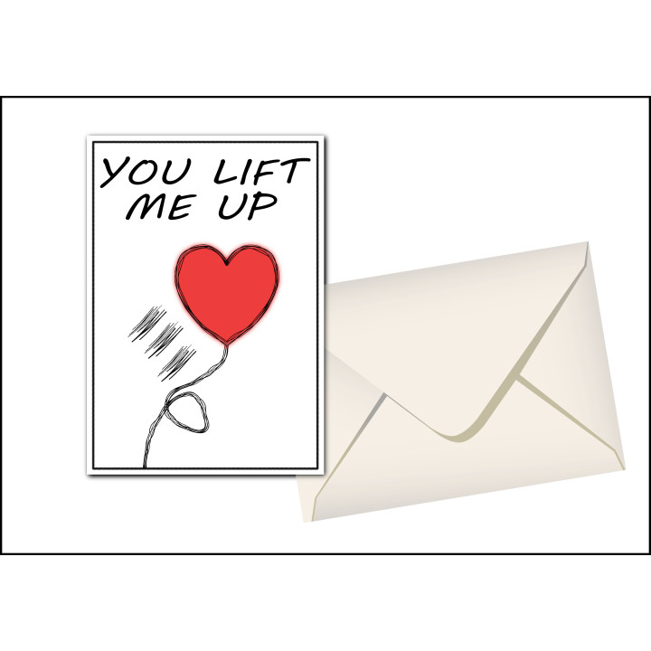 Personalised Valentine’s Card | Balloon Heart Design