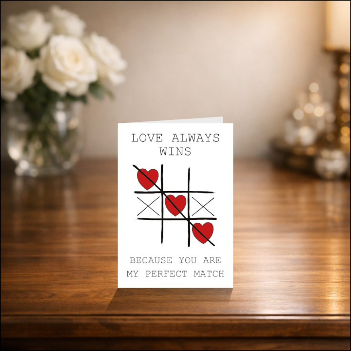 Personalised Valentine’s Day ECard – 'Love Always Wins'